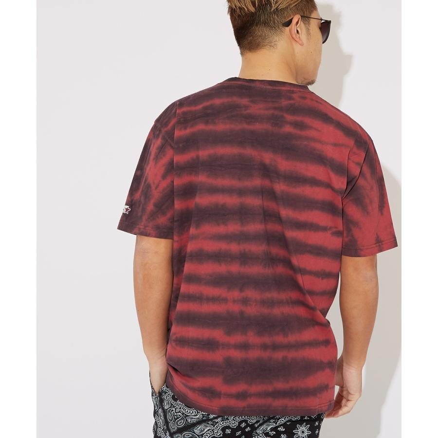 STARTER BLACK LABEL スターターブラックレーベル Tシャツ メンズ 半袖Tシャツ クルーネック タイダイ柄 ロゴ プリントTシャツ ゆったり 大きいサイズ ブランド | improves | 05