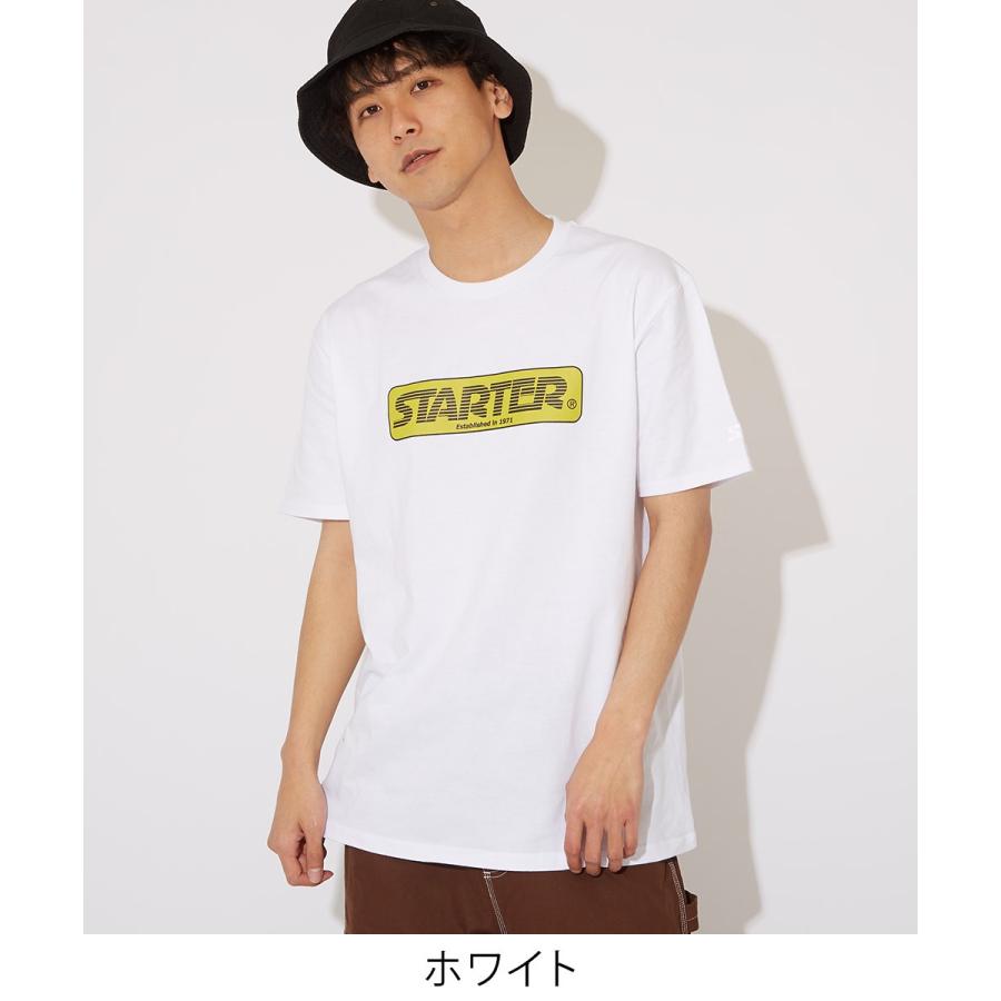 STARTER BLACK LABEL スターターブラックレーベル Tシャツ メンズ 半袖Tシャツ クルーネック ロゴT プリントTシャツ ゆったり 大きいサイズ ブランド | improves | 01