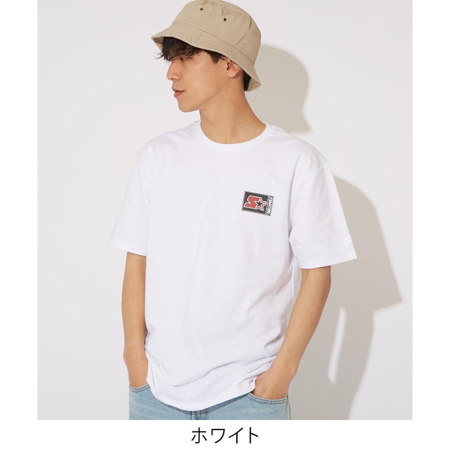 STARTER BLACK LABEL スターターブラックレーベル Tシャツ メンズ 半袖Tシャツ クルーネック ロゴT プリントTシャツ ゆったり 大きいサイズ カットソー ブランド | improves | 01
