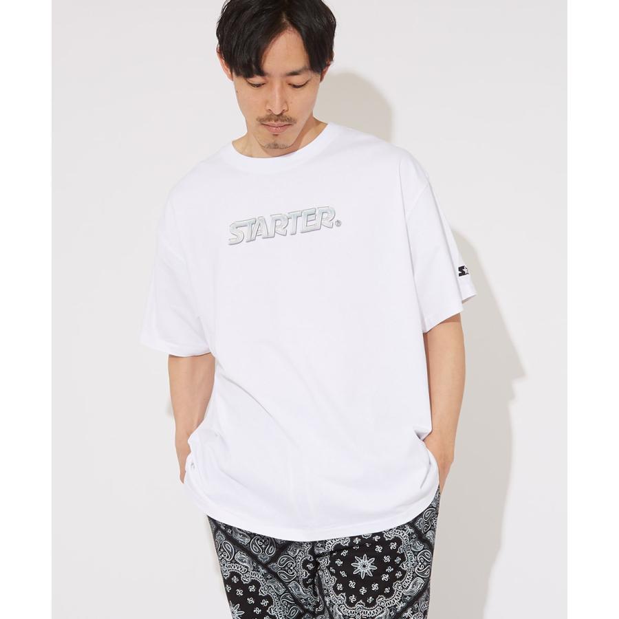 STARTER BLACK LABEL スターターブラックレーベル Tシャツ メンズ 半袖Tシャツ クルーネック ロゴT 刺繍 プリントTシャツ ゆったり 大きいサイズ ブランド | improves | 02
