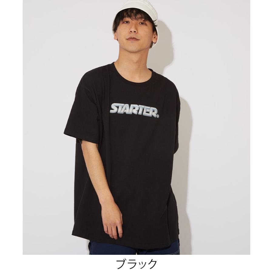 STARTER BLACK LABEL スターターブラックレーベル Tシャツ メンズ 半袖Tシャツ クルーネック ロゴT 刺繍 プリントTシャツ ゆったり 大きいサイズ ブランド | improves | 03
