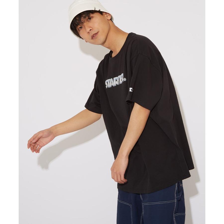 STARTER BLACK LABEL スターターブラックレーベル Tシャツ メンズ 半袖Tシャツ クルーネック ロゴT 刺繍 プリントTシャツ ゆったり 大きいサイズ ブランド | improves | 04
