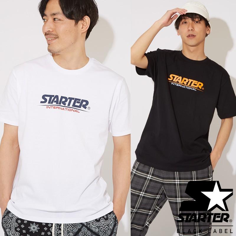 STARTER BLACK LABEL スターターブラックレーベル Tシャツ メンズ 半袖Tシャツ クルーネック ロゴT 刺繍 プリントTシャツ ゆったり 大きいサイズ ブランド | improves