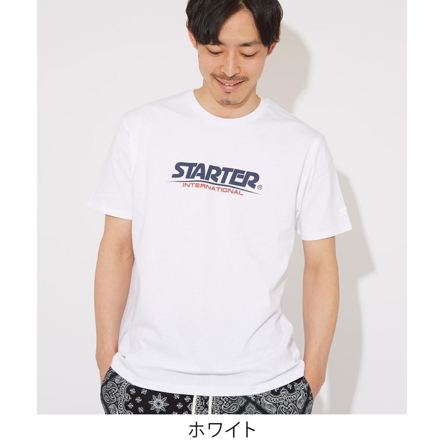 STARTER BLACK LABEL スターターブラックレーベル Tシャツ メンズ 半袖Tシャツ クルーネック ロゴT 刺繍 プリントTシャツ ゆったり 大きいサイズ ブランド | improves | 01