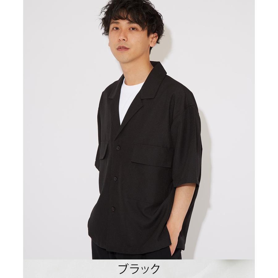 improves 半袖シャツ メンズ オープンカラーシャツ ビッグシャツ