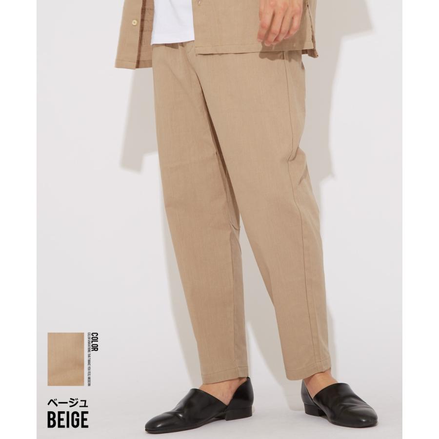 ワイドパンツ メンズ リネンパンツ スラックス 大きいサイズ ビッグシルエット チェックパンツ チェック柄 黒 イージーパンツ テーパードパンツ Improves Improves インプローブス 通販 Yahoo ショッピング