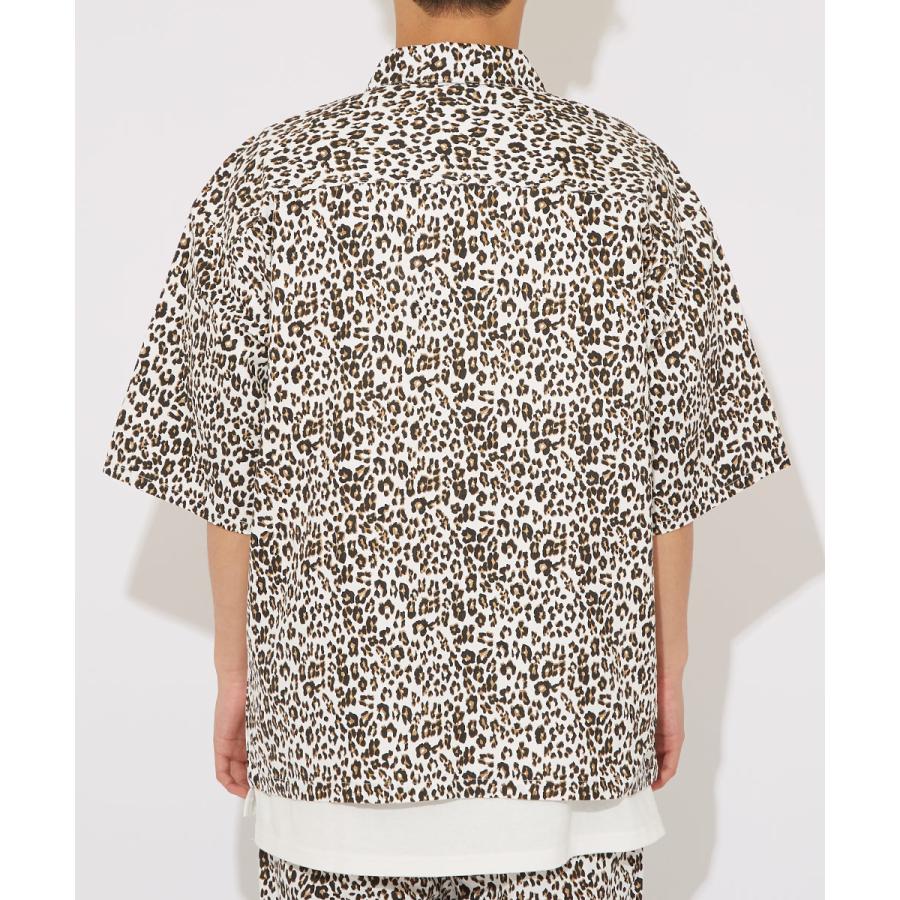 ビッグシャツ メンズ 半袖 柄シャツ 総柄 チェック柄 チェッカーフラッグ ヒョウ柄 レオパード柄 豹柄 ゼブラ柄 ビッグシルエット 大きいサイズ improves | improves | 11