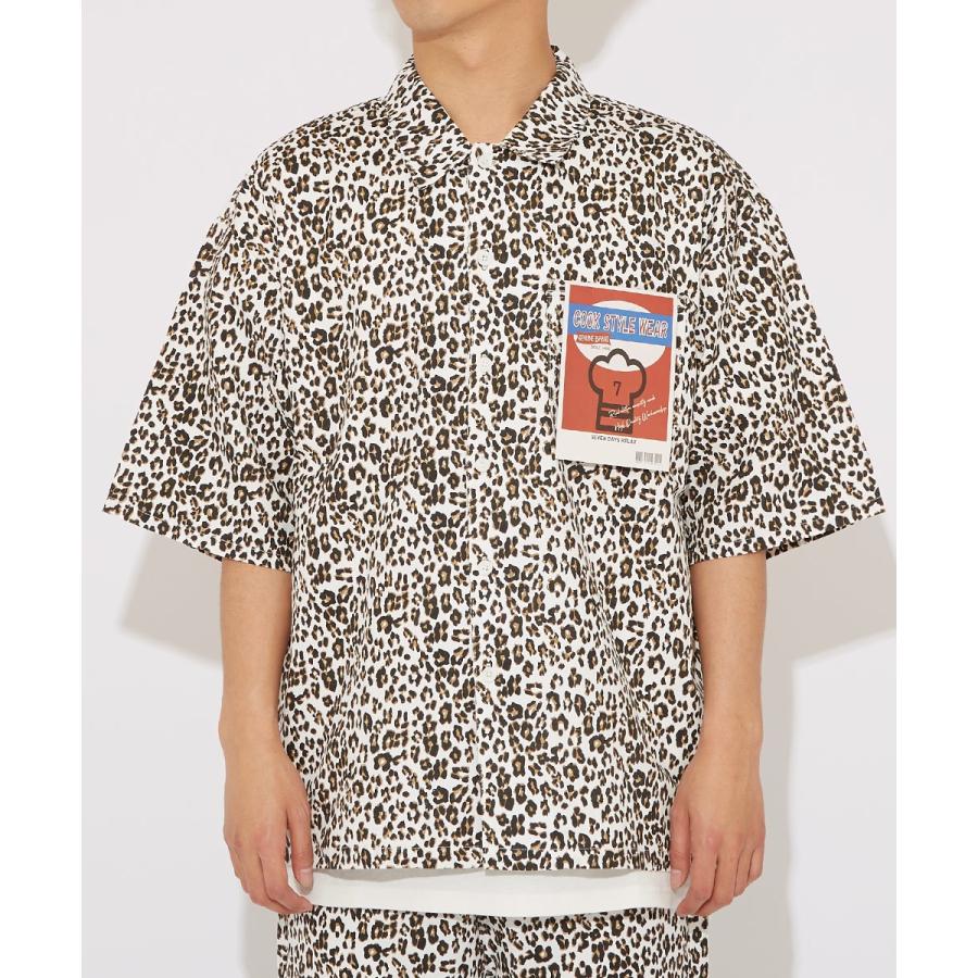 ビッグシャツ メンズ 半袖 柄シャツ 総柄 チェック柄 チェッカーフラッグ ヒョウ柄 レオパード柄 豹柄 ゼブラ柄 ビッグシルエット 大きいサイズ improves | improves | 09