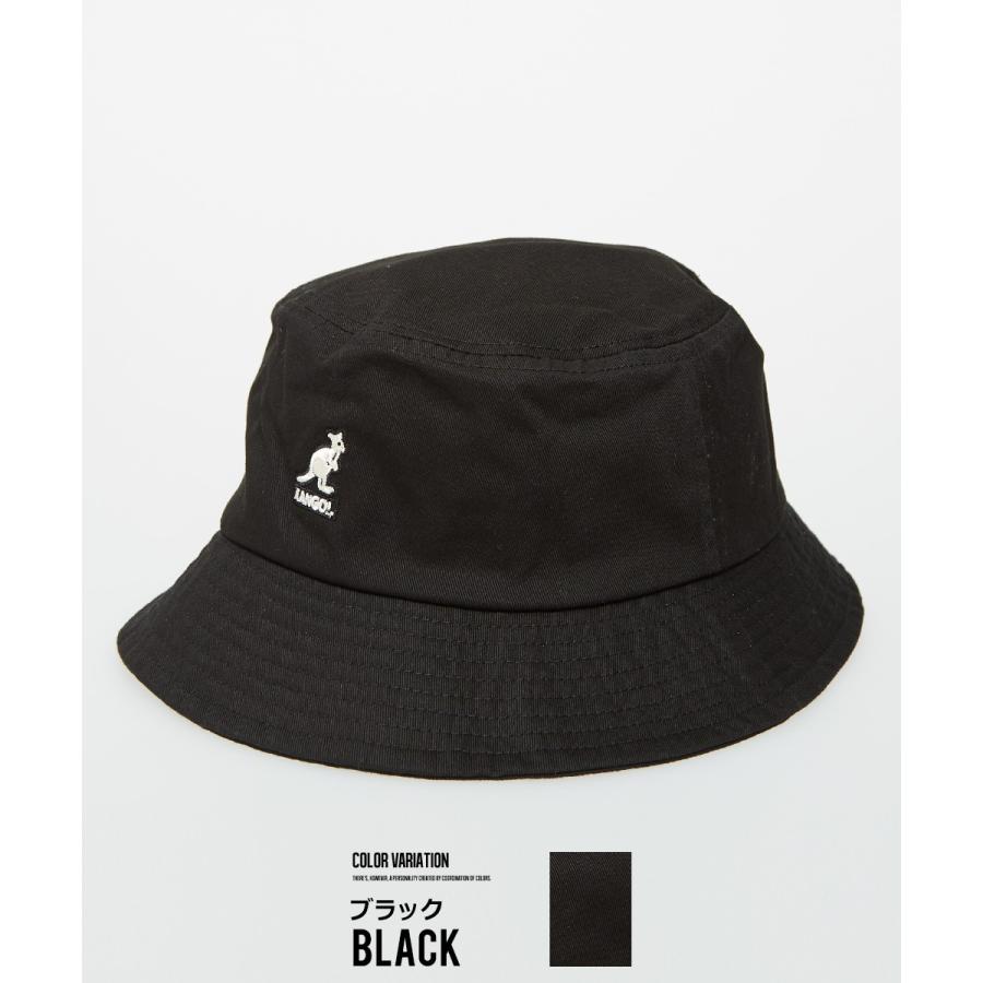 KANGOL（カンゴール） バケットハット メンズ 刺繍 ロゴ 黒 白 ハット