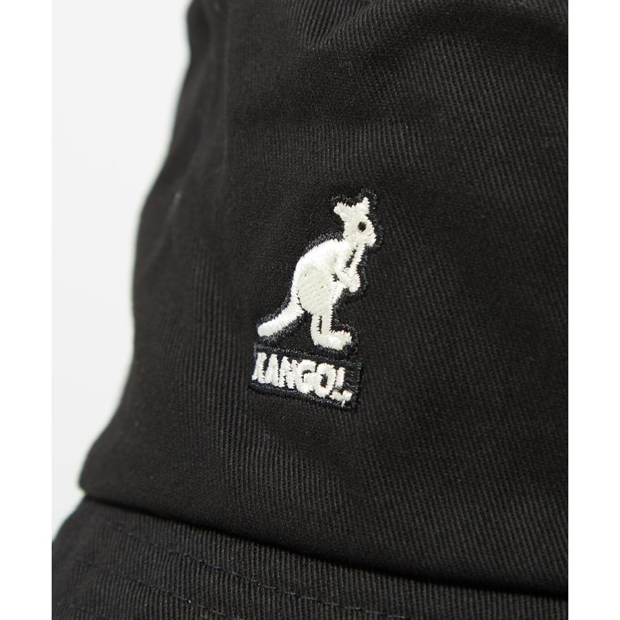 KANGOL（カンゴール） バケットハット メンズ 刺繍 ロゴ 黒 白 ハット
