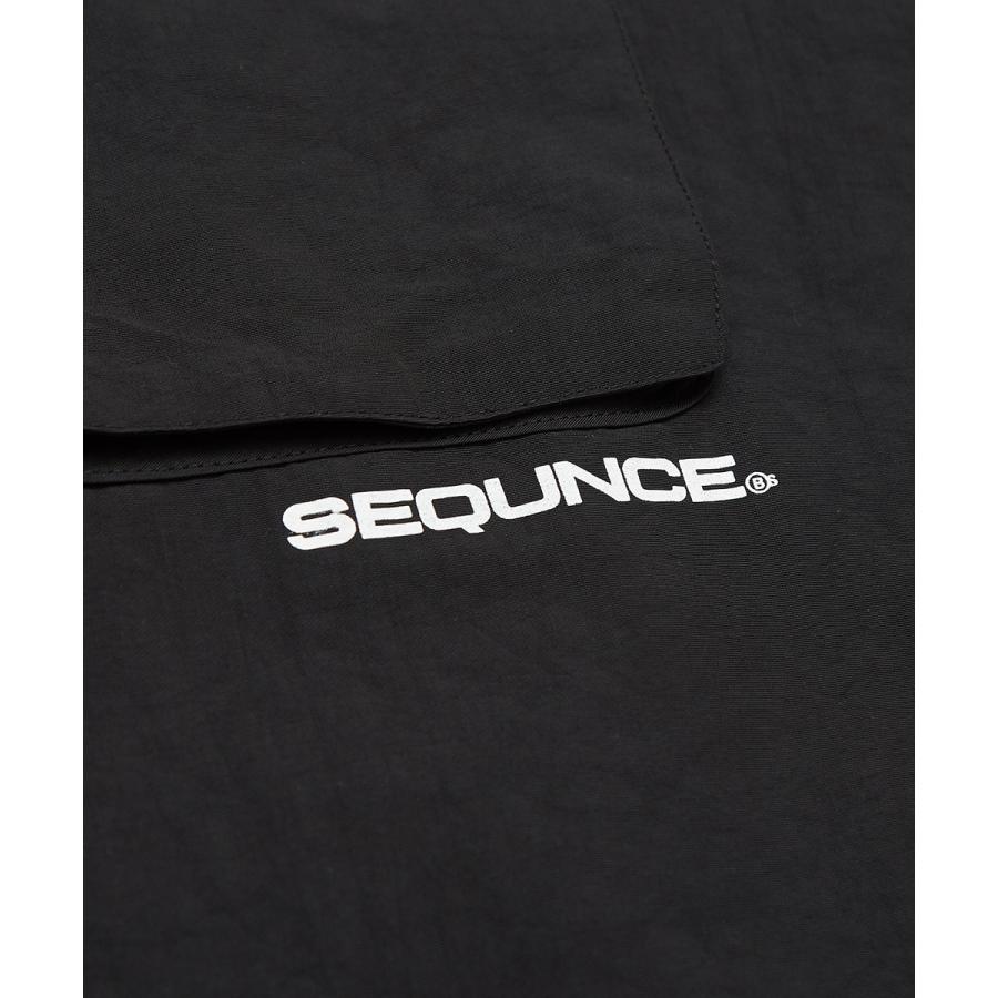 Sequence B ONE SOUL シーケンス ワイドシャツ メンズ 半袖シャツ ロゴプリント 大きいサイス ビッグシルエット ワークシャツ ミリタリーシャツ 黒 青 ブランド | improves | 11