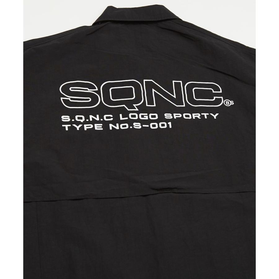 Sequence B ONE SOUL シーケンス ワイドシャツ メンズ 半袖シャツ ロゴプリント 大きいサイス ビッグシルエット ワークシャツ ミリタリーシャツ 黒 青 ブランド | improves | 12