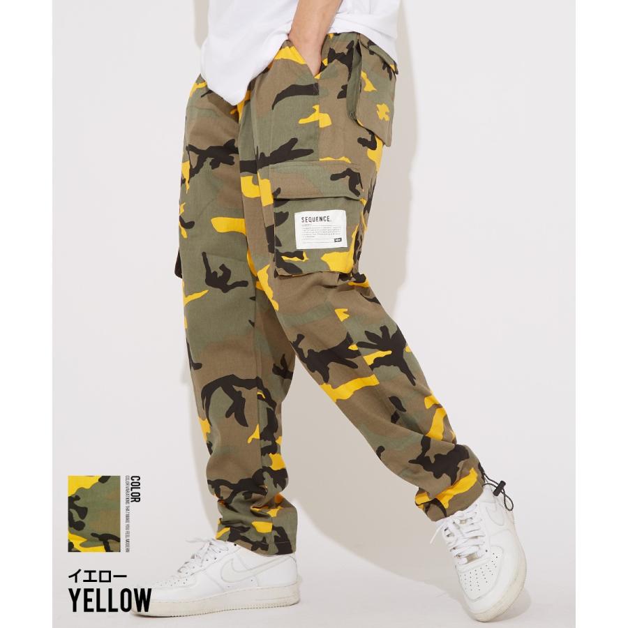 Sequence B ONE SOUL シーケンス メンズ カーゴパンツ ワイドパンツ カモフラ柄 迷彩柄 ミリタリーパンツ 大きいサイズ ビッグシルエット ブランド | improves | 03