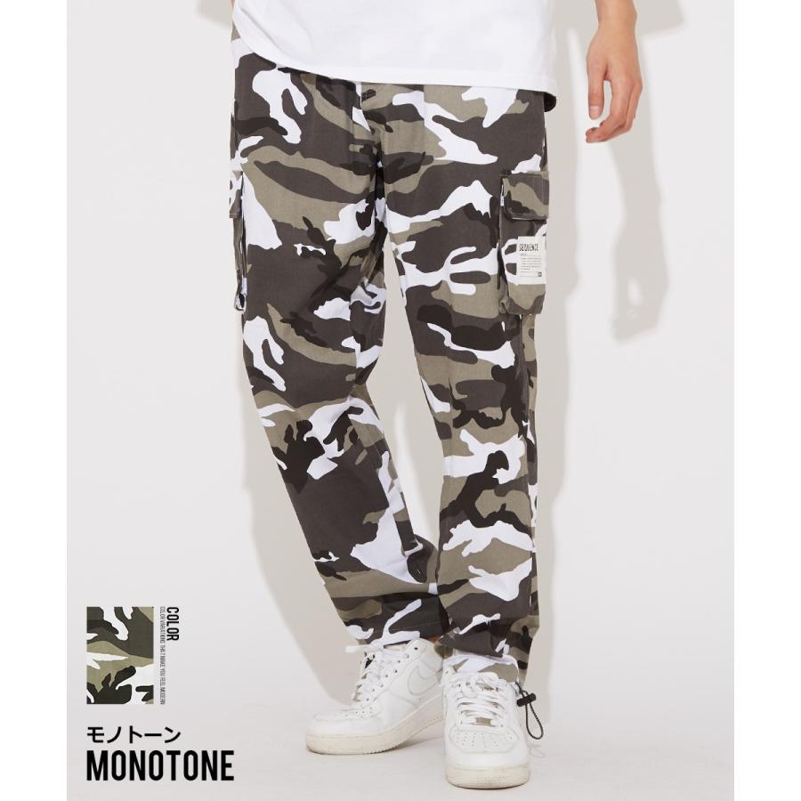 Sequence B ONE SOUL シーケンス メンズ カーゴパンツ ワイドパンツ カモフラ柄 迷彩柄 ミリタリーパンツ 大きいサイズ ビッグシルエット ブランド | improves | 06