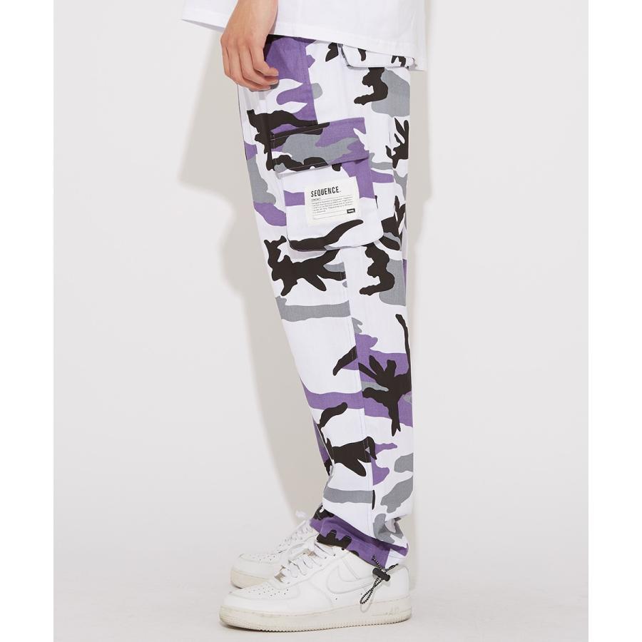 Sequence B ONE SOUL シーケンス メンズ カーゴパンツ ワイドパンツ カモフラ柄 迷彩柄 ミリタリーパンツ 大きいサイズ ビッグシルエット ブランド | improves | 08