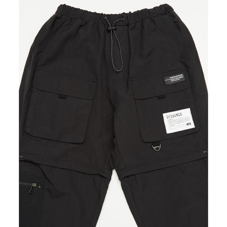 Sequence B ONE SOUL シーケンス メンズ カーゴパンツ 脱着可能 ハーフパンツ ショートパンツ ナイロンパンツ ワイドパンツ 大きいサイズ ミリタリー ブランド | improves | 14