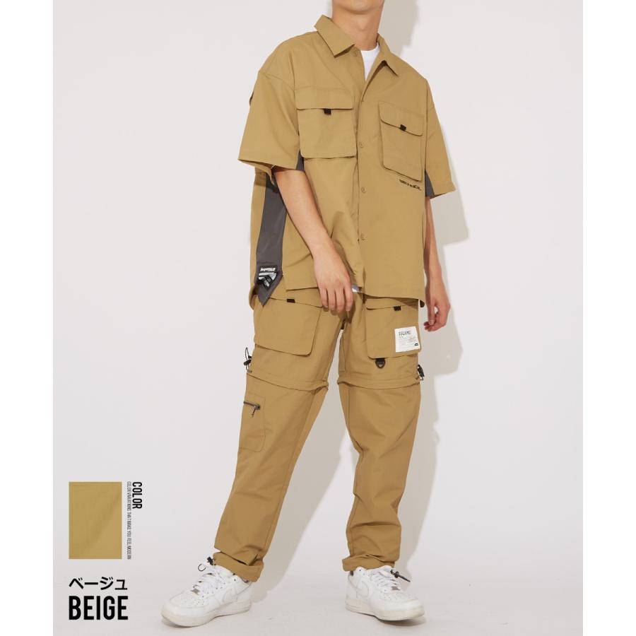 Sequence B ONE SOUL シーケンス メンズ カーゴパンツ 脱着可能 ハーフパンツ ショートパンツ ナイロンパンツ ワイドパンツ 大きいサイズ ミリタリー ブランド | improves | 06