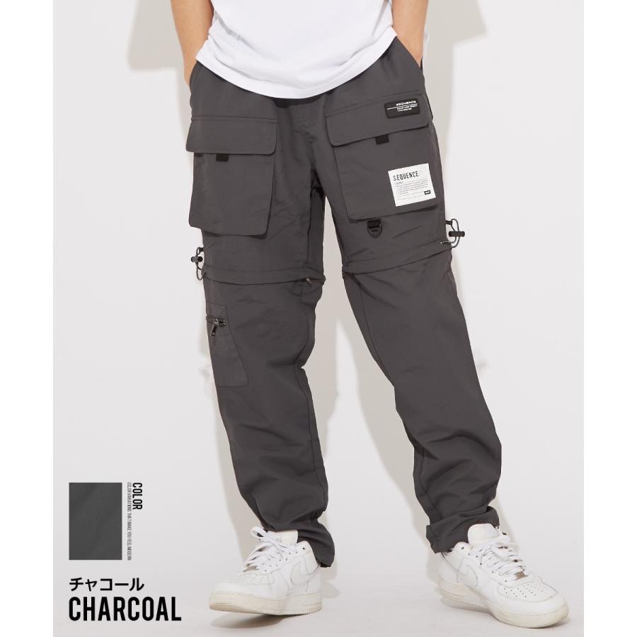 Sequence B ONE SOUL シーケンス メンズ カーゴパンツ 脱着可能 ハーフパンツ ショートパンツ ナイロンパンツ ワイドパンツ 大きいサイズ ミリタリー ブランド | improves | 07
