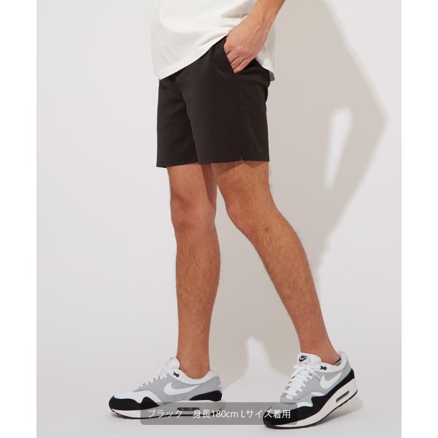 ハーフパンツ メンズ ライトダンボール ストレッチ ショートパンツ 無地 蛍光 ネオンカラー 短パン ショーツ スウェットショーツ | improves | 06