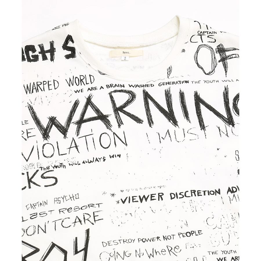 Revo. レヴォ スウェットトレーナー メンズ 半袖 ビッグトレーナー ロゴプリント クルーネック ビッグシルエット 大きいサイズ オーバーサイズ ブランド | Revo. | 07