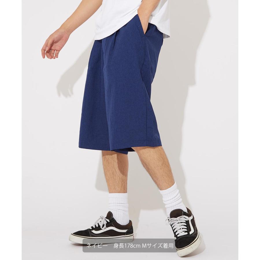 黒 ハーフパンツ ウエストゴム コットンハーフパンツ ウエストゴム イージーパンツ[品番