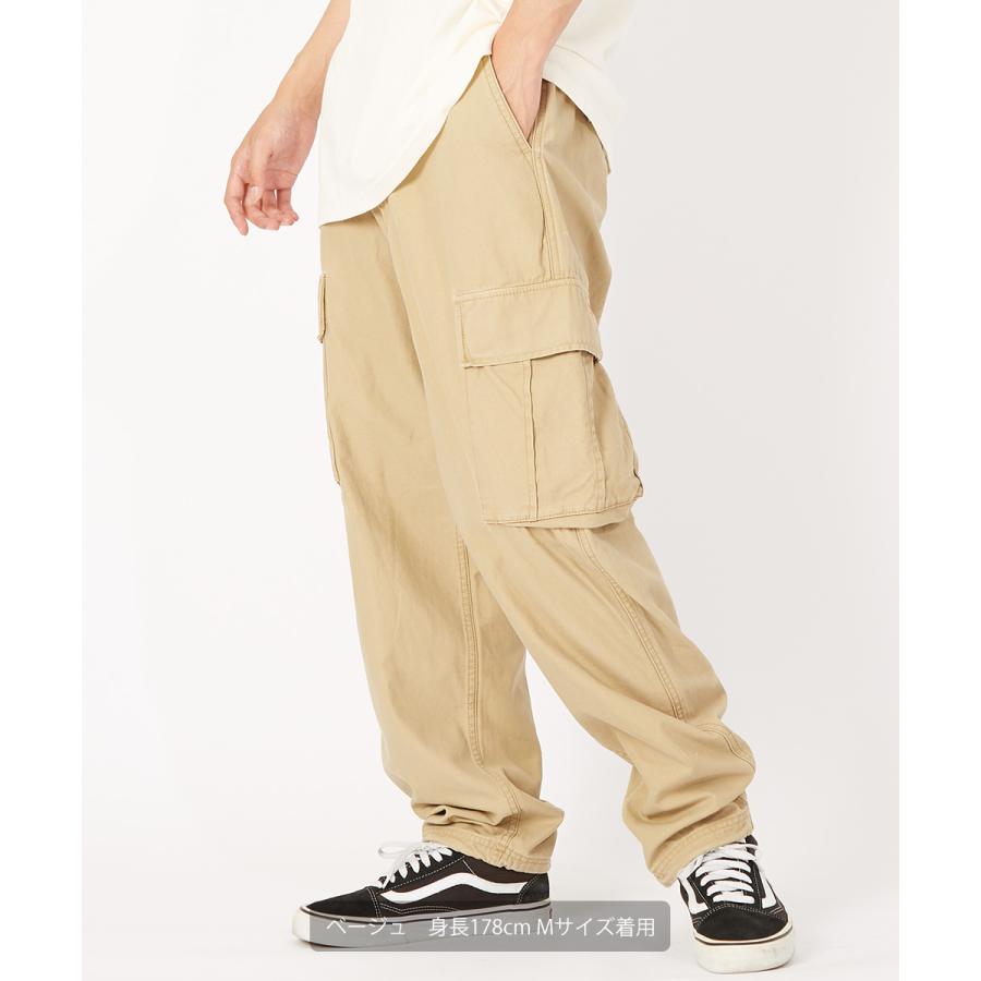 カーゴパンツ メンズ ワイド 大きいサイズ ツイル ミリタリーパンツ 緑 黒 無地 オーバーサイズ ゆったり ビッグシルエット improves | improves | 01