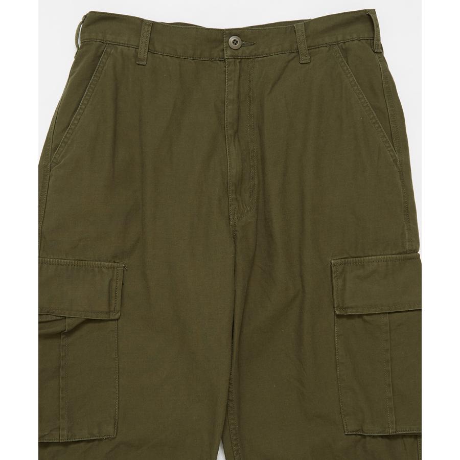 カーゴパンツ メンズ ワイド 大きいサイズ ツイル ミリタリーパンツ 緑 黒 無地 オーバーサイズ ゆったり ビッグシルエット improves | improves | 14