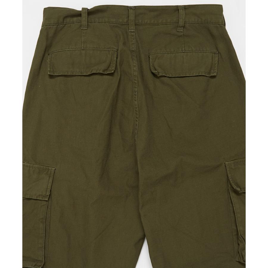 カーゴパンツ メンズ ワイド 大きいサイズ ツイル ミリタリーパンツ 緑 黒 無地 オーバーサイズ ゆったり ビッグシルエット improves | improves | 15