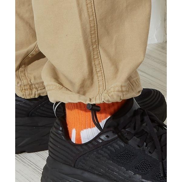 カーゴパンツ メンズ ワイド 大きいサイズ ツイル ミリタリーパンツ 緑 黒 無地 オーバーサイズ ゆったり ビッグシルエット improves | improves | 04