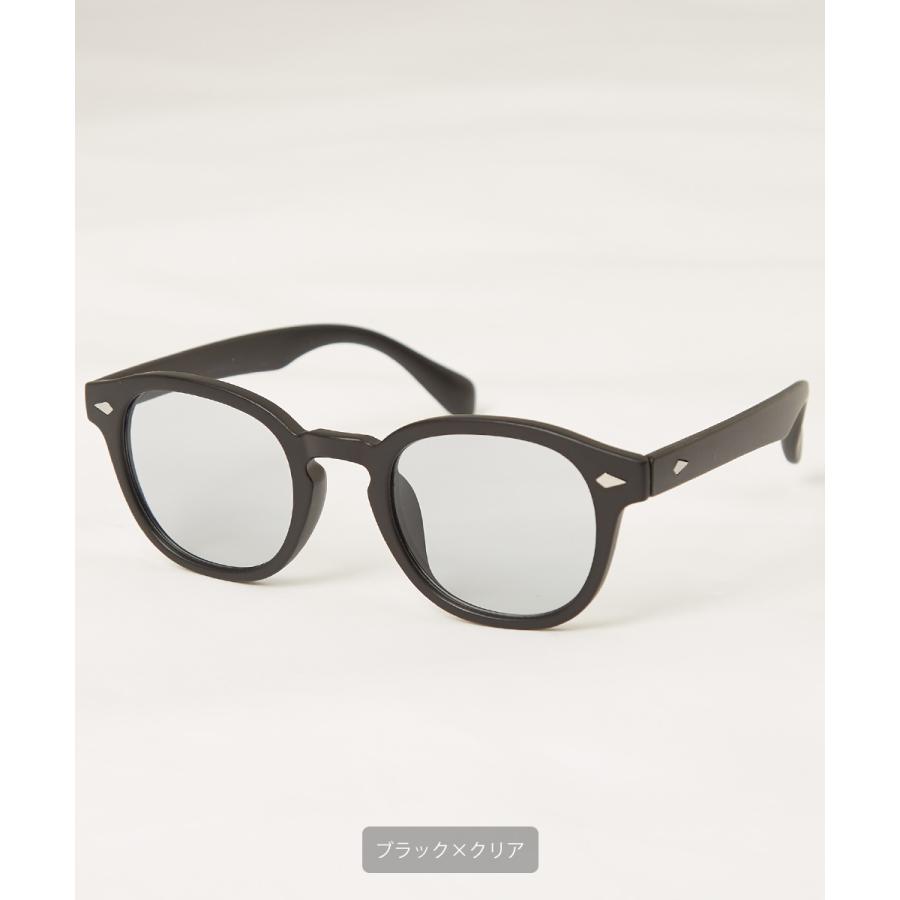 サングラス メンズ ウェリントン ボストン メガネ 眼鏡 カラーレンズ クリアレンズ 伊達めがね ダテメガネ 黒縁 黒 デミ クリアー improves | improves | 01