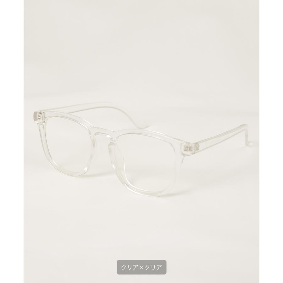 サングラス メンズ ウェリントン メガネ 眼鏡 カラーレンズ ブルーレンス クリアレンズ 伊達めがね ダテメガネ 黒縁 黒 デミ クリアー improves | improves | 06