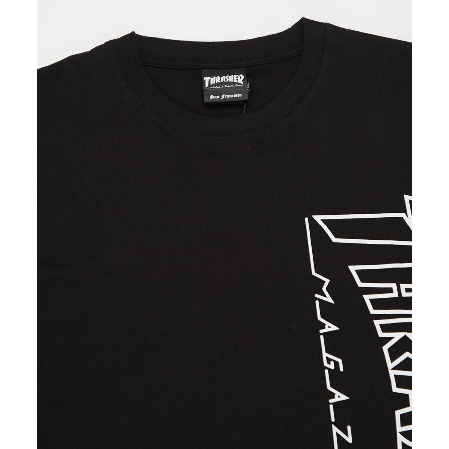 STARTER×THRASHER スターター×スラッシャー 長袖Tシャツ メンズ ロンT ロゴT プリントTシャツ クルーネック ゆったり 大きいサイズ 白 黒 ブランド | improves | 10