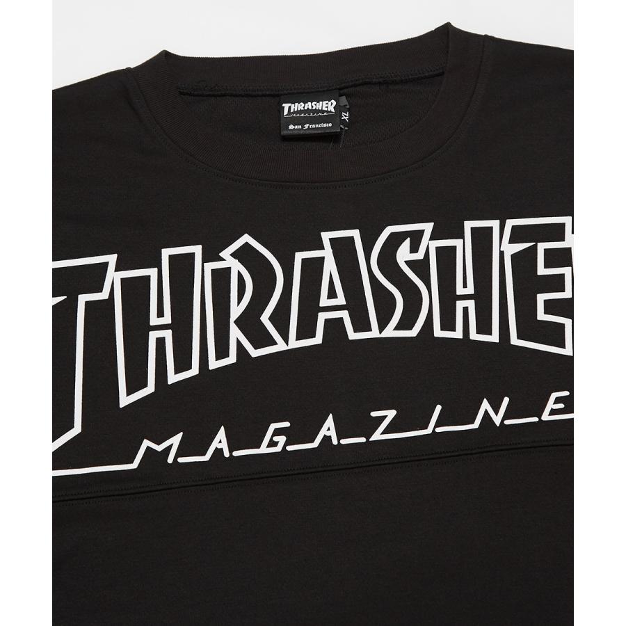 STARTER×THRASHER スターター×スラッシャー 半袖Tシャツ メンズ フットボールTシャツ ロゴT ビッグロゴ プリントTシャツ クルーネック 大きいサイズ ブランド | improves | 08