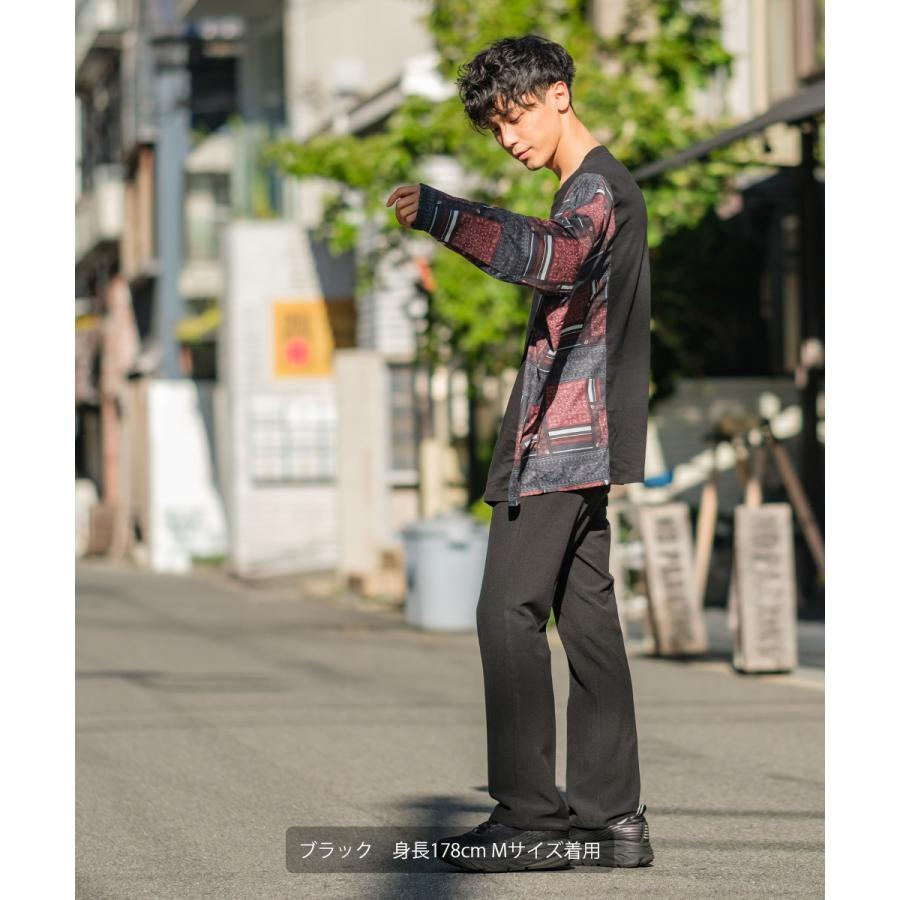 improves スラックス メンズ TR素材 スーツ生地 フレアパンツ