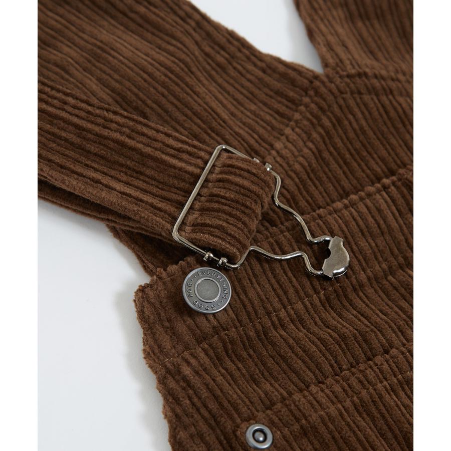 オーバーオール メンズ 親子 コーデュロイ サロペット あったか 暖かい 白 黒 ゆったり 大きいサイズ オールインワン improves | improves | 16