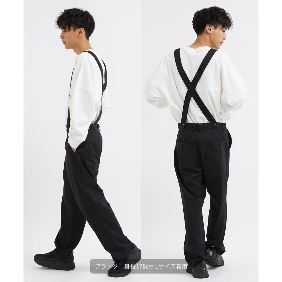 improves（インプローブス） ワイドパンツ メンズ サスペンダー付き