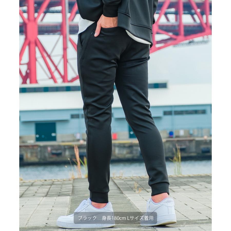 ジョガーパンツ メンズトラックパンツ イージー スキニー ダンボール素材 ジャージ トレーニングウェア ストレッチ ランニング ジム リラックス セットアップ | improves | 02