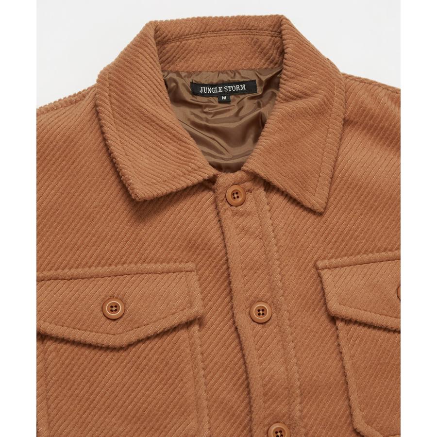 CPOジャケット メンズ カルゼジャケット セットアップ可能 ビッグシルエット オーバーサイズ 大きいサイズ カバーオール ミリタリー 無地 improves | improves | 14