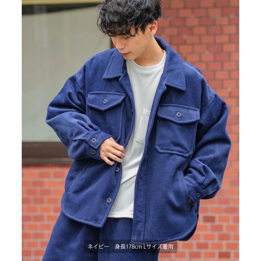 CPOジャケット メンズ カルゼジャケット セットアップ可能 ビッグシルエット オーバーサイズ 大きいサイズ カバーオール ミリタリー 無地 improves | improves | 05