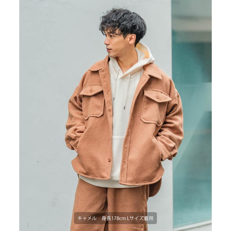 CPOジャケット メンズ カルゼジャケット セットアップ可能 ビッグシルエット オーバーサイズ 大きいサイズ カバーオール ミリタリー 無地 improves | improves | 07