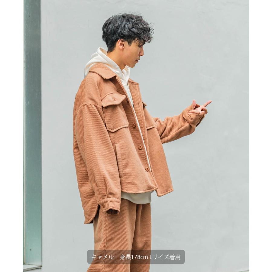 CPOジャケット メンズ カルゼジャケット セットアップ可能 ビッグシルエット オーバーサイズ 大きいサイズ カバーオール ミリタリー 無地 improves | improves | 08