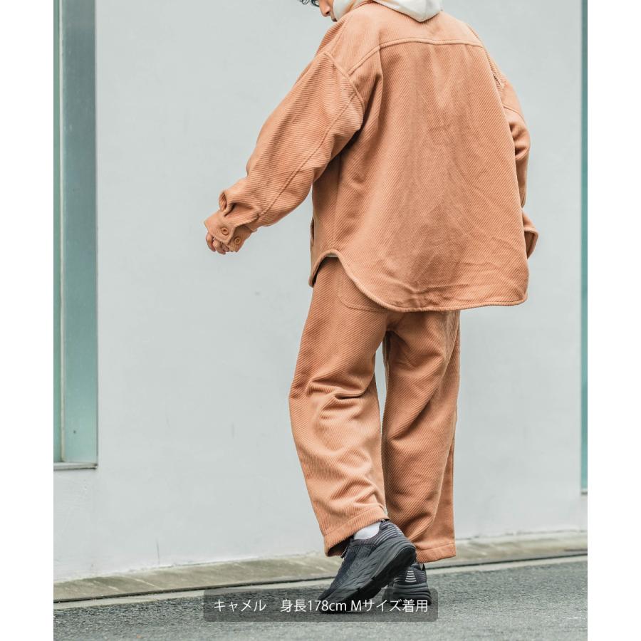 ワイドパンツ メンズ セットアップ可能 ウエストゴム オーバーサイズ 大きいサイズ イージーパンツ 無地 黒 青 improves | improves | 10