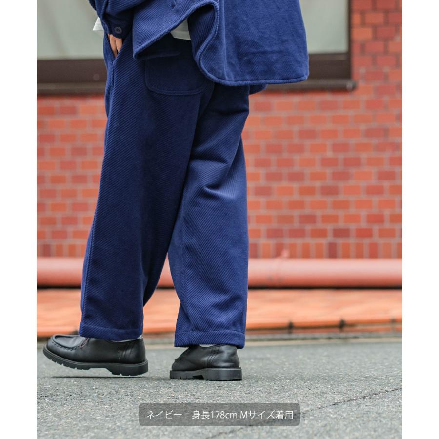 ネイビー メンズパンツ 80cm ウエストゴム ネイビー おしりスルッとパンツ 股下72cm／紳士用／メンズ／高齢者