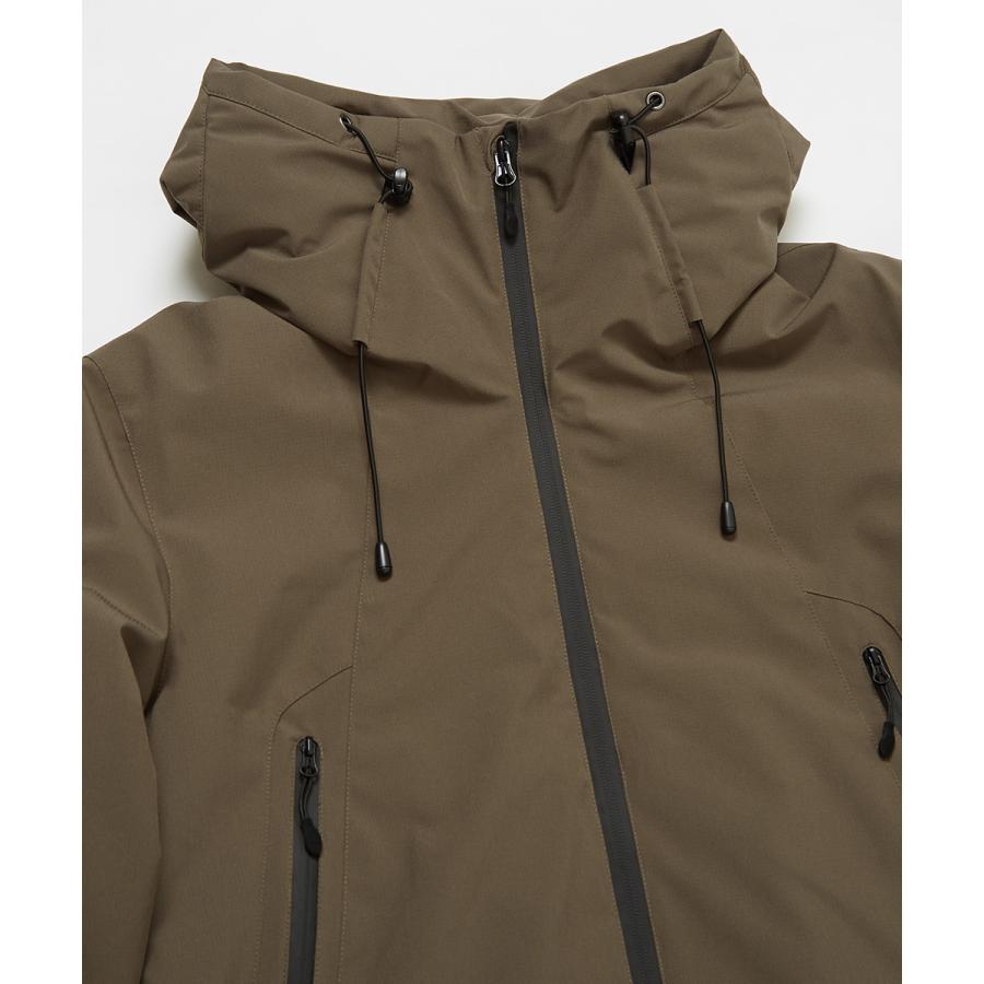 マウンテンパーカー メンズ 防寒 中綿 ダウン ジャケット 撥水 ミニリップ 止水ジップ ボリュームネック ミリタリーパーカー 秋冬アウター 白 黒 | improves | 11