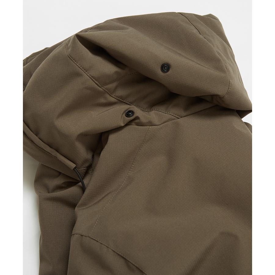 マウンテンパーカー メンズ 防寒 中綿 ダウン ジャケット 撥水 ミニリップ 止水ジップ ボリュームネック ミリタリーパーカー 秋冬アウター 白 黒 | improves | 12