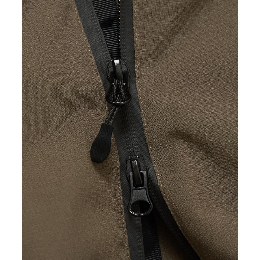 マウンテンパーカー メンズ 防寒 中綿 ダウン ジャケット 撥水 ミニリップ 止水ジップ ボリュームネック ミリタリーパーカー 秋冬アウター 白 黒 | improves | 14