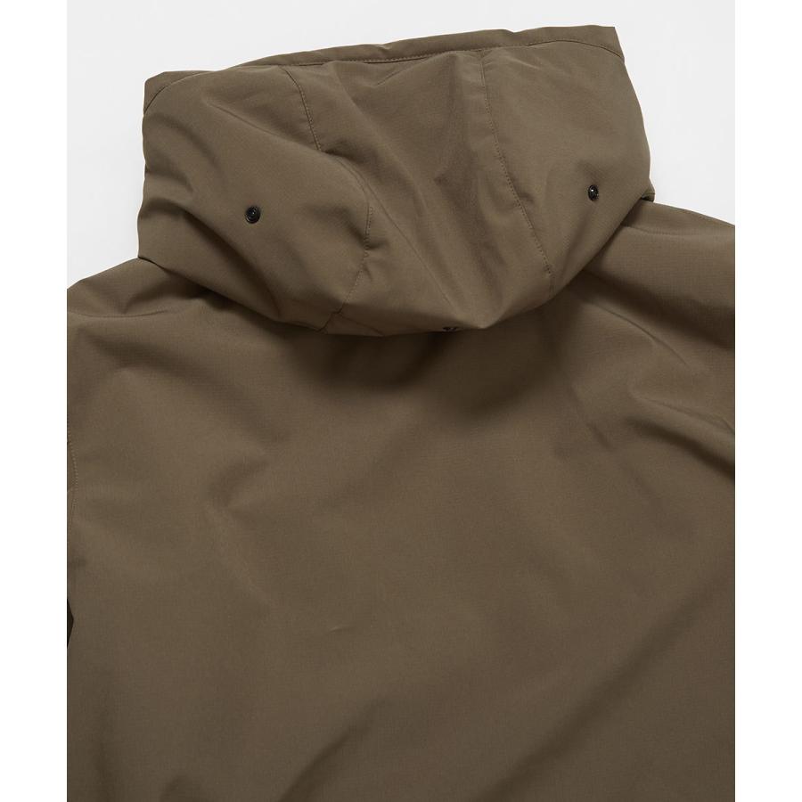 マウンテンパーカー メンズ 防寒 中綿 ダウン ジャケット 撥水 ミニリップ 止水ジップ ボリュームネック ミリタリーパーカー 秋冬アウター 白 黒 | improves | 16