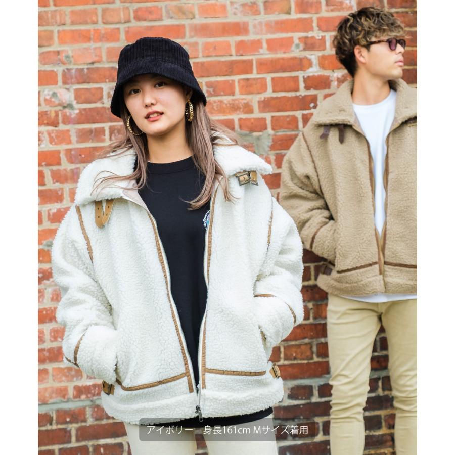 improves B-3ボアブルゾン メンズ ビッグ スタンドカラー ジャケット