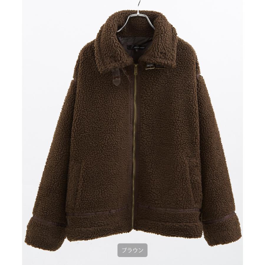 B-3ボアブルゾン メンズ ビッグ スタンドカラー ジャケット シープボア ジャンバー ボアジャケット B3 ミリタリー フライトジャケット モコモコ improves | improves | 08