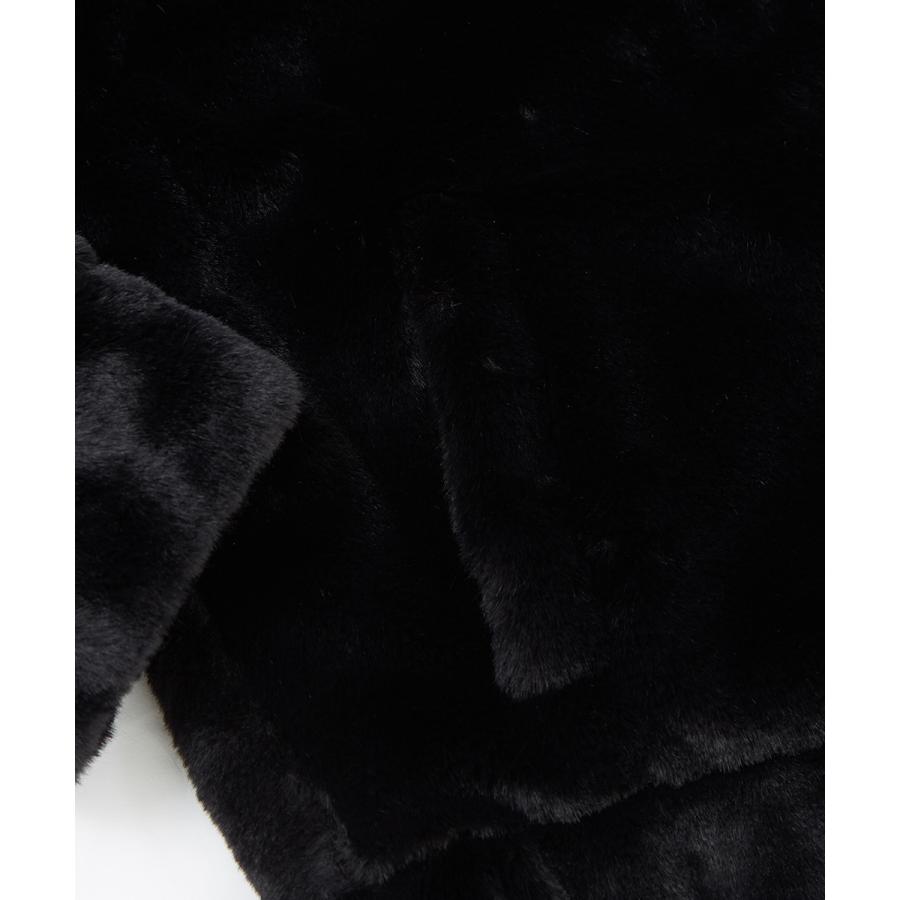 ファーパーカー メンズ フード ファー ジップアップ ジャケット ブルゾン 切替 バックロゴ ビッグ オーバーサイズ ホワイト ブラック ヒョウ柄 improves | improves | 18